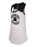 Paisley White/Black Girls Tank